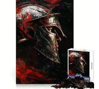 Rompecabezas de 1000 Piezas El Rostro del ejército Espartano para Adolescentes Juguete de lógica Fuerte para Relajarse Bordes definidos Sorpresa de cumpleaños 50x75cm