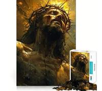 Rompecabezas de 1000 Piezas El Sacrificio de Jesús para Adolescentes Refuerza la Memoria Divertido y pacífico Borde de Calidad Regalo Ideal (38x52cm)