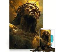 Rompecabezas de 1000 Piezas El Sacrificio de Jesús para Adultos Mejora la Memoria y Alivia la ansiedad Bordes precisos Sorpresa navideña (50x75cm)