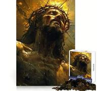 Rompecabezas de 1000 Piezas El Sacrificio de Jesús para Adultos Mejora la Memoria y Alivia la ansiedad Bordes precisos Sorpresa navideña (50x75cm)