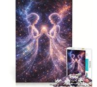 Rompecabezas de 1000 Piezas El Signo Zodiacal de los Gemelos Géminis Juguetes para armar Actividades Familiares con Piezas de Formas aleatorias Que encajan Perfectamente 38x52cm