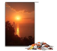 Rompecabezas de 1000 Piezas El Sol Naciente para Adultos Rompecabezas de Madera Juegos Familiares 1000 Piezas (75 x 50 cm)