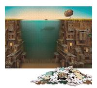 Rompecabezas de 1000 Piezas El solsticio de Verano, Estación Square, para Adultos y niños, Juego de Rompecabezas de Madera de 1000 Piezas (75x50cm)