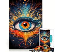 Rompecabezas de 1000 Piezas El Tercer Ojo se Activa para Adolescentes Juguete para desarrollar la Capacidad de razonamiento, antiestrés, Corte preciso, Regalo Encantador 50x75cm