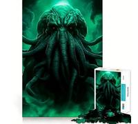 Rompecabezas de 1000 Piezas El Terror de Cthulhu para Adolescentes, Juguete para ejercitar la Mente, Juego en Grupo, Corte de precisión, Regalo para Festivales 38x52cm