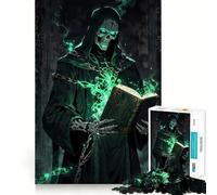 Rompecabezas de 1000 Piezas El Tomo Prohibido del Nigromante para Adolescentes Rompecabezas Mental para aliviar la tensión Regalo Premium para armar (38x26cm)