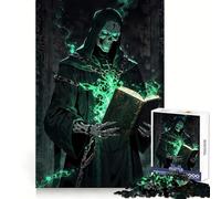 Rompecabezas de 1000 Piezas El Tomo Prohibido del Nigromante para Adultos Ideal para Mejorar la Memoria y Disfrutar de Momentos de Paz Diseño para armar Regalo Premium (50x75cm)