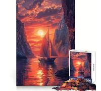 Rompecabezas de 1000 Piezas El último Barco para Adolescentes, diseño Relajante y para armar, Ideal para decoración de Pared 38x26cm
