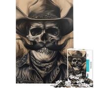 Rompecabezas de 1000 Piezas El Vaquero forajido Eterno Juguetes adictivos para Cultivar la Paciencia Juegos relajantes Análisis y lógica Obra de Arte Regalo Ideal (Tamaño 50x75cm)