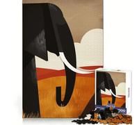 Rompecabezas de 1000 Piezas Elefante Sabio para Adultos Piensa, Entrena, escápate, sécore, Bordes definidos Regalo Creativo (38x26cm)