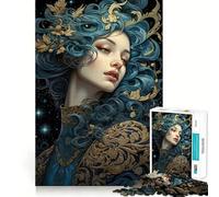 Rompecabezas de 1000 Piezas Elegancia mística a la luz de la Luna para Adolescentes Juguete Intelectual para fomentar la convivencia Corte de Calidad Regalo Memorable (38x26cm)