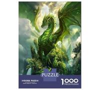 Rompecabezas De 1000 Piezas Emerald Dragon Sovereign Rompecabezas para Adultos Juego De Ingenio Análisis Y Lógica Cumpleaños 38x26cm/1000pcs