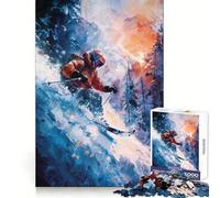 Rompecabezas de 1000 Piezas Emocionante Descenso para Adultos Juguete de lógica Pura Momento de Paz Corte preciso Regalo conmovedor 38x52cm
