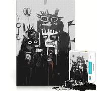 Rompecabezas de 1000 Piezas en Blanco y Negro con Figuras de fácil unión Divertido Juego de lógica y Pensamiento Ideal para Pasar un Buen rato Navidad (38x52cm)