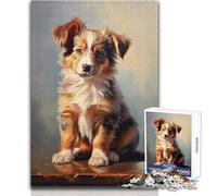 Rompecabezas de 1000 Piezas en Miniatura de Pastor Americano, Juguetes educativos, análisis y lógica, Regalos de Amigo Secreto, tamaño 50x75cm