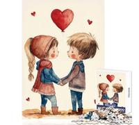 Rompecabezas de 1000 Piezas Enamórate de San Valentín Decoración del hogar Juguetes Gran Regalo para Juegos Juego práctico Lista de Deseos con Papá Noel Tamaño 38x26cm