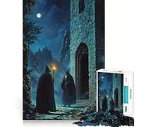 Rompecabezas de 1000 Piezas Encuentro Misterioso Nocturno para Adolescentes Ayuda a Mejorar la Memoria Diseño Divertido y Relajante Regalo Elegante (50x75cm)