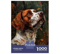 Rompecabezas De 1000 Piezas - English Springer Spaniel Art Print Rompecabezas para Adultos Juego De Ingenio Desafío Difícil Regalos para Reducir El Estrés 38x26cm/1000pcs