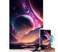 Rompecabezas de 1000 Piezas Entre Las Estrellas para Adultos Piensa,Entrena,Juega Cierre Seguro,sin Piezas Sueltas aliviar el estrés (50x75cm)