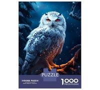 Rompecabezas De 1000 Piezas Epic Snowy Snow Owl Rompecabezas para Adultos Juegos Familiares Ensamblaje De Patrones Cumpleaños Y Navidad 70x50cm/1000pcs