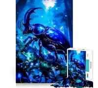 Rompecabezas de 1000 Piezas Escarabajo en un Bosque místico Bordes Lisos Juego para desarrollar la Mente Diversión Tiempo de Juego Acogedor Regalo Ideal para cumpleaños y Pasatiempos (50x75cm)