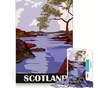 Rompecabezas de 1000 Piezas Escocia Flawless Fit Art Brain Boosting Play Rest Time Play Christmas Wall Art (50x75cm)