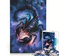 Rompecabezas de 1000 Piezas Escorpio Juego Familiar Montaje de Patrones con Piezas de Formas aleatorias Que encajan Perfectamente 38x26cm