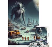 Rompecabezas de 1000 Piezas Espacio Prohibido Juegos relajantes para Toda la Familia Juguete Decorativo para la Pared con Piezas de Formas aleatorias Que encajan Perfectamente (26x38cm)