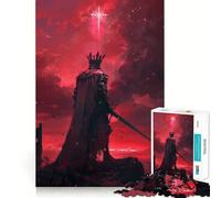 Rompecabezas de 1000 Piezas Espada del Caballero Rojo para Adolescentes Refuerza la Memoria y el vínculo Familiar Bordes precisos Regalo Original (38x52cm)