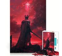 Rompecabezas de 1000 Piezas Espada del Caballero Rojo para Adultos Fortalece la Memoria Divertido y Casual Bordes limpios Regalo clásico (50x75cm)