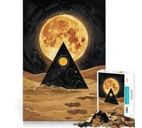 Rompecabezas de 1000 Piezas Espejismo Celestial con Bordes Lisos,Juego Creativo,Juguete para Pasar un rato Agradable,Regalo Divertido de cumpleaños (38x52cm)