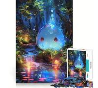 Rompecabezas de 1000 Piezas Espíritu del Agua en el Bosque para Adultos Divertido Juego de Memoria con componentes Resistentes y de Corte Limpio aliviar el estrés (38x26cm)