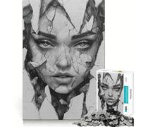 Rompecabezas de 1000 Piezas Esplendor Fragmentado para Adolescentes, Juego Mental, Juguete antiestrés, Regalo artístico de Corte preciso 38x26cm