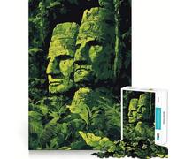 Rompecabezas de 1000 Piezas Estatuas misteriosas de la Jungla,ilustración de Arte fantástico,Juego preciso para armar Las articulaciones,Actividad Cerebral,diversión,Tiempo Libre,Regalo de cumpleaños