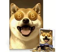Rompecabezas de 1000 Piezas Este Shiba Inu ama Bitcoin para Adolescentes Rompecabezas para desarrollar la Memoria, Relajante y Divertido Diseño para armar Una cálida Sorpresa 50x75cm