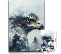 Rompecabezas de 1000 Piezas Estepa Águila Majestad: Una Forma Relajante de llenar el Tiempo Libre, Corte preciso y consistente, Juguete de Juego, tamaño 38x26cm