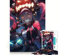 Rompecabezas de 1000 Piezas Estilo Anime futurista para Adultos Juego de Memoria Cerebral Encaje Huecos Actividad Relajante para desconectar (38x52cm)