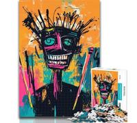 Rompecabezas de 1000 Piezas Estilo Basquiat, Corona, Rompecabezas de 1000 Piezas para Adultos y Adolescentes, Juegos educativos clásicos, Hermosa decoración, 26x38cm