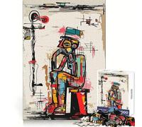 Rompecabezas de 1000 Piezas Estilo Basquiat de El Pensador para Adolescentes, Juguete de Rompecabezas Inteligente, Divertido y Sencillo, Corte preciso, selección de Deseos de Papá Noel 50x75cm
