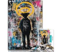 Rompecabezas de 1000 Piezas Estilo Basquiat: ejercita tu Cerebro, Juega con adictivos Juguetes para Cultivar la Paciencia, un desafío único 75x50cm