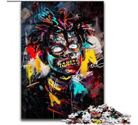 Rompecabezas de 1000 Piezas Estilo Basquiat para Adultos, un Juego desafiante y Familiar para Padres e Hijos (50x75cm)