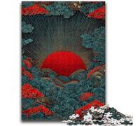 Rompecabezas de 1000 Piezas Estilo japonés con Ondas Que ayudan al Cerebro a ejercitarlo, Juguetes adictivos para Cultivar la Paciencia, decoración, 26x38cm