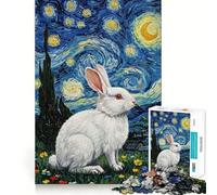 Rompecabezas de 1000 Piezas Estilo La Noche Estrellada para Adultos Juego Mental Divertido con tecnología Avanzada de Corte láser Un desafío entretenido para Pasar el Tiempo (38x52cm)