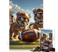 Rompecabezas de 1000 Piezas Estilo Old School Football Tiger Cubs para Adultos, Juguete para ejercitar la Mente, Tiempo Libre, diseño nítido, Regalo increíble (50x75cm)