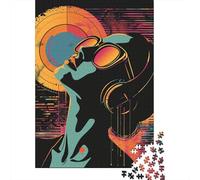 Rompecabezas de 1000 Piezas, Estilo Retro Femenino, Creativo, Cuadrado, de Papel, para Adultos, (38 x 26 cm).