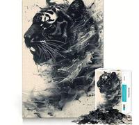 Rompecabezas de 1000 Piezas Estilo Tinta de Tigre para Adultos, Juguete para estimular la lógica, Tiempo en Familia, Borde Premium, Regalo Premium 38x52cm