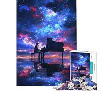 Rompecabezas de 1000 Piezas Estrellas al Piano Rompecabezas para Adolescentes Patrón de Montaje Entrena tu Cerebro y Tus Manos Regalos para Amigos y Familiares 38x52cm
