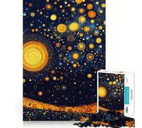 Rompecabezas de 1000 Piezas Estrellas en la Noche para Adolescentes Juguete antiestrés con Corte preciso Lista de Deseos de Papá Noel 38x52cm