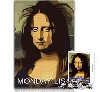 Rompecabezas de 1000 Piezas: estrés en el Trabajo, Lunes, Lisa, Calma, diversión, Tiempo Libre, Ajustado, sin Costuras, Juguete de precisión, tamaño 50x75cm