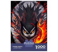 Rompecabezas De 1000 Piezas Evil Ninja Owl Rompecabezas para Adultos Juego De Ingenio Ensamblaje De Patrones Difícil Y Desafiante 52x38cm/1000pcs
